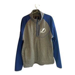 Tampa Bay‎ Lightning quarter zip jacket. Men’s Size XL.